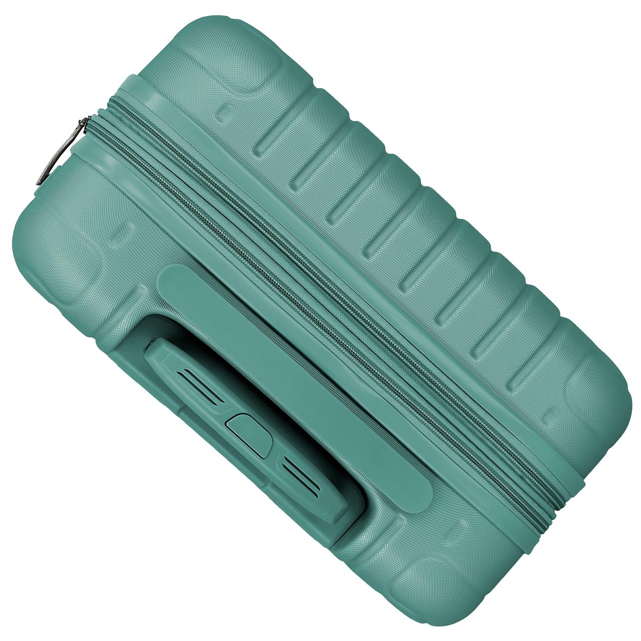 5558623 TROLLEY ABS 55CM. C/EXP. 4R. MOVOM TURQUOISE HOUT