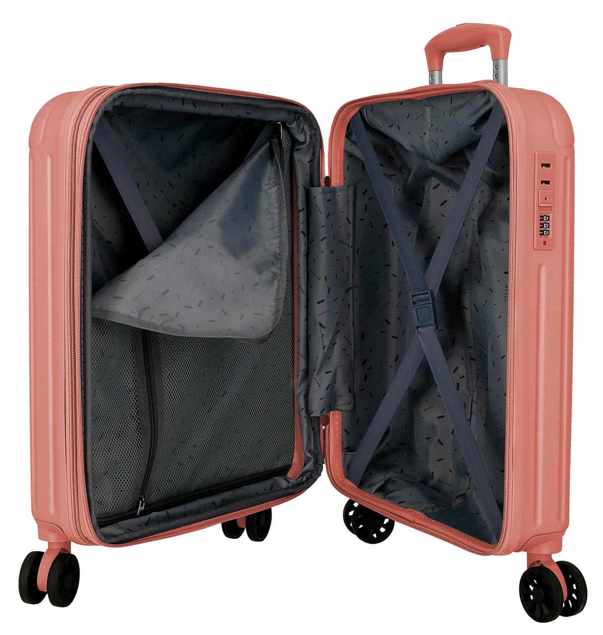 5558624 TROLLEY ABS 55CM. C/EXP. 4R. MOVOM TIMBER NUDE