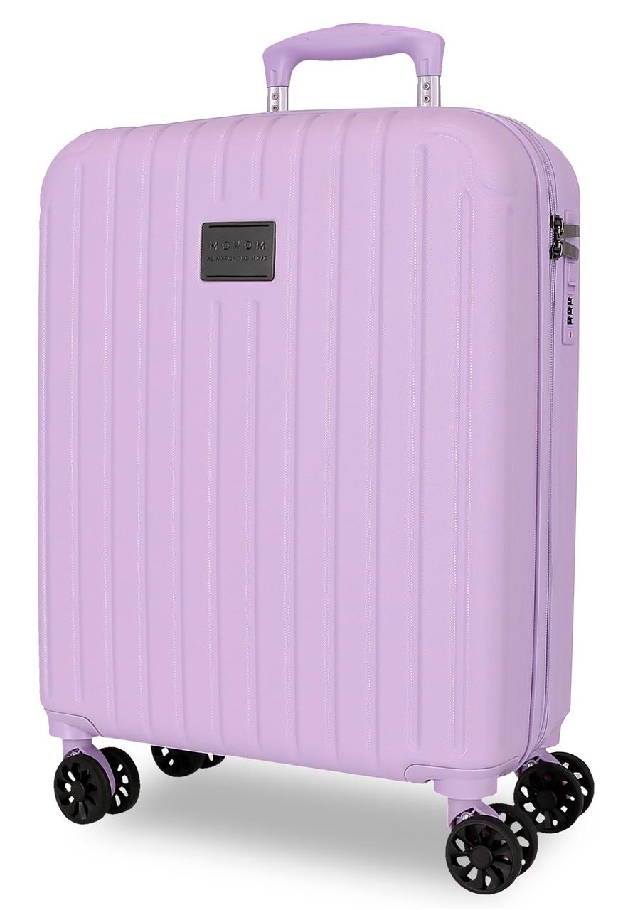 5558626 TROLLEY ABS 55CM. C/EXP. 4R. MOVOM LILAC TIMBER