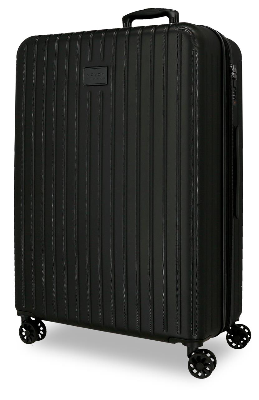 5559220 TROLLEY ABS 68CM. C/EXP. 4R. MOVOM ZWART HOUT
