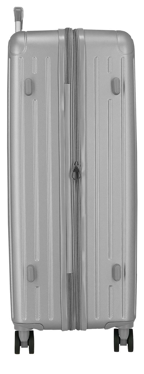 5559322 TROLLEY ABS 78CM. C/EXP. 4R. MOVOM ZILVEREN HOUT