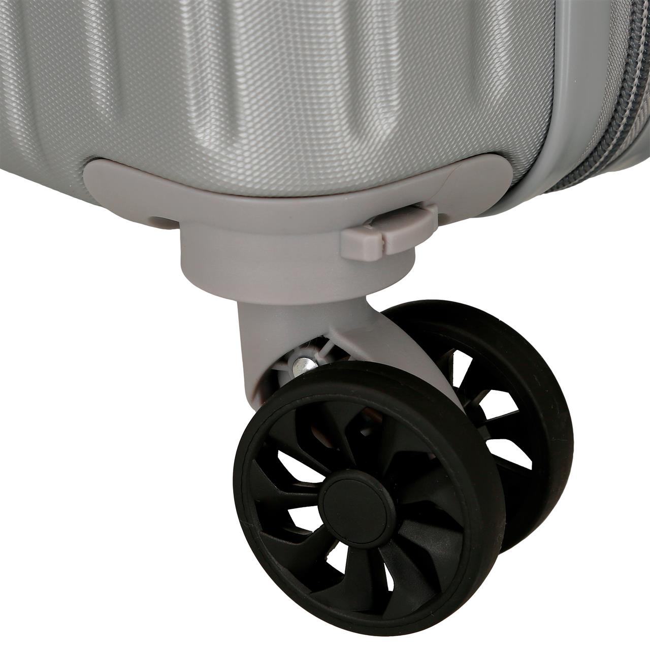 5559322 TROLLEY ABS 78CM. C/EXP. 4R. MOVOM ZILVEREN HOUT