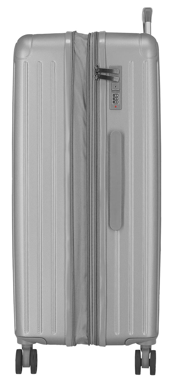 5559322 TROLLEY ABS 78CM. C/EXP. 4R. MOVOM ZILVEREN HOUT