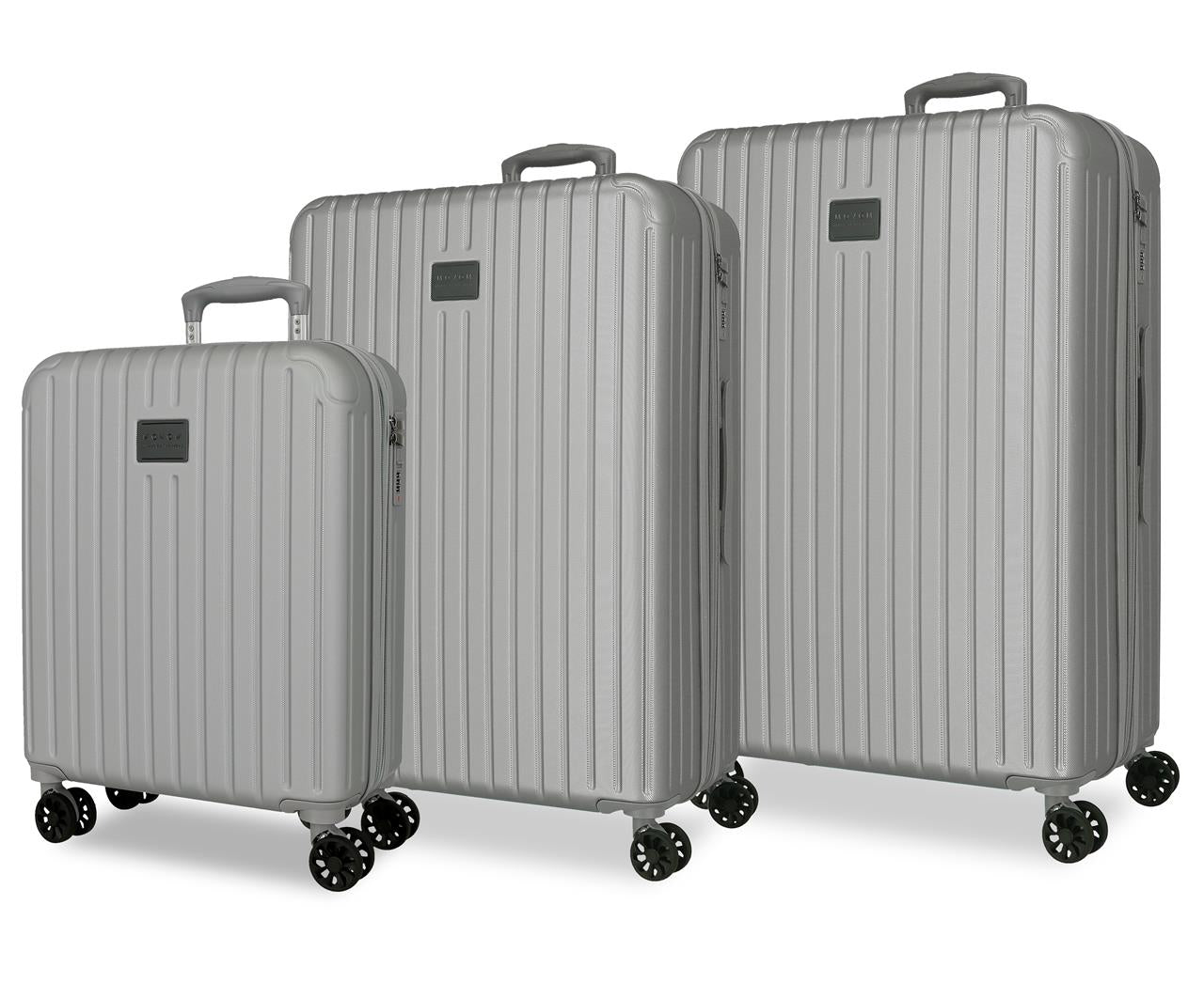 5558422 SET/3 TROLLEY ABS 55-68-78CM. C/EXP. 4R. TIMBER PLAT