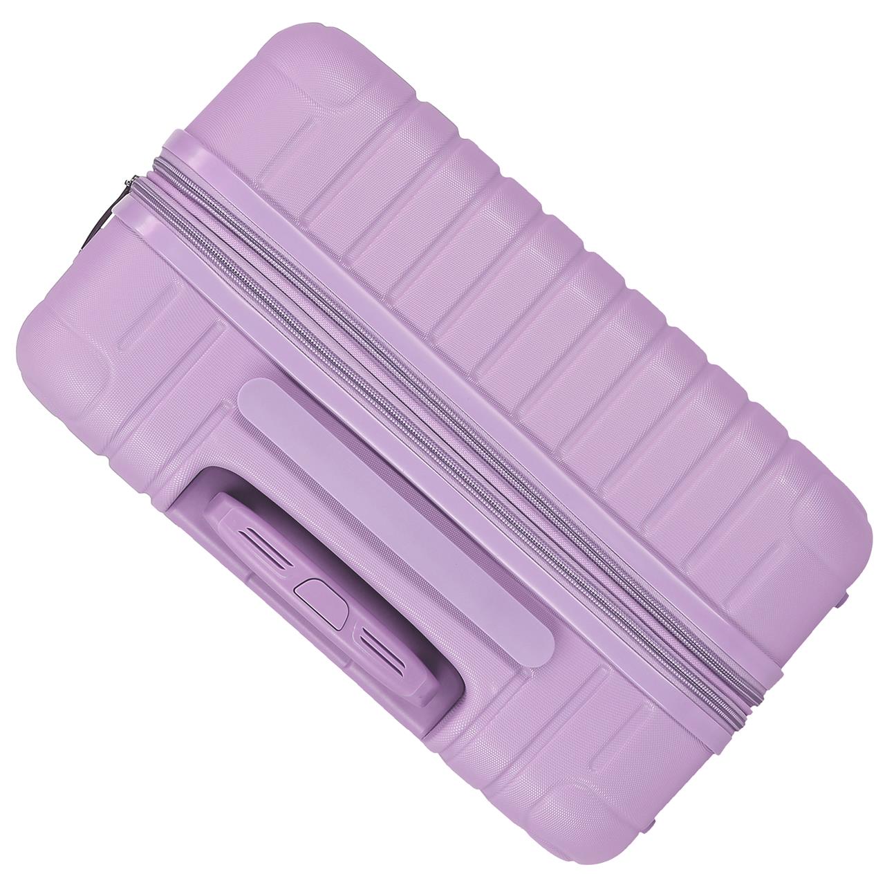 5558426 SET/3 TROLLEY ABS 55-68-78CM. C/ESP. 4R. LEGNO LILLA