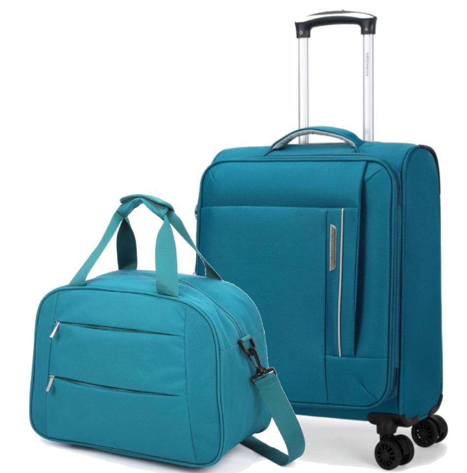 SET GREENWICH Valise cabine ECO-RECYCLED TUNEZ 55CM + BOLSA VOYAGE BOSTON