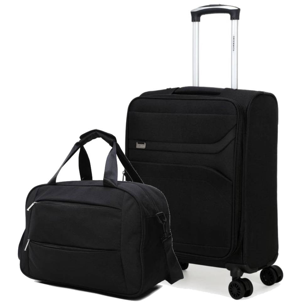 SET GREENWICH Valise cabine ECO-RECYCLED TUNEZ 55CM + BOLSA VOYAGE BOSTON