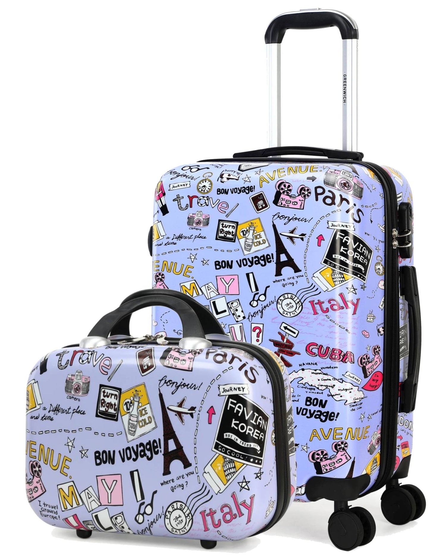 Greenwich Pequeno jogo de mala Maracaibo + Neceser