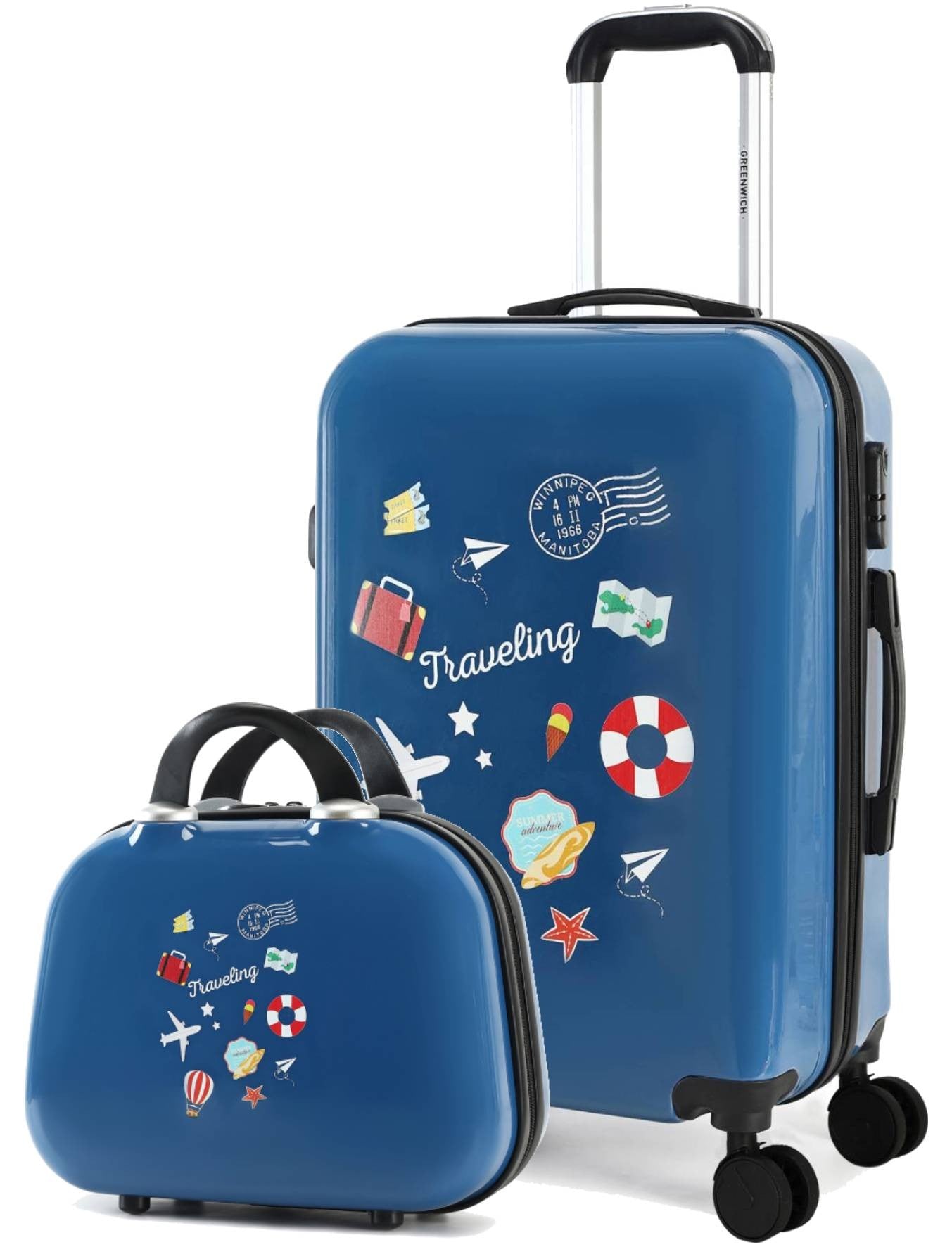 Mittlerer Koffer Set und Neceser TRAVELING von Greenwich