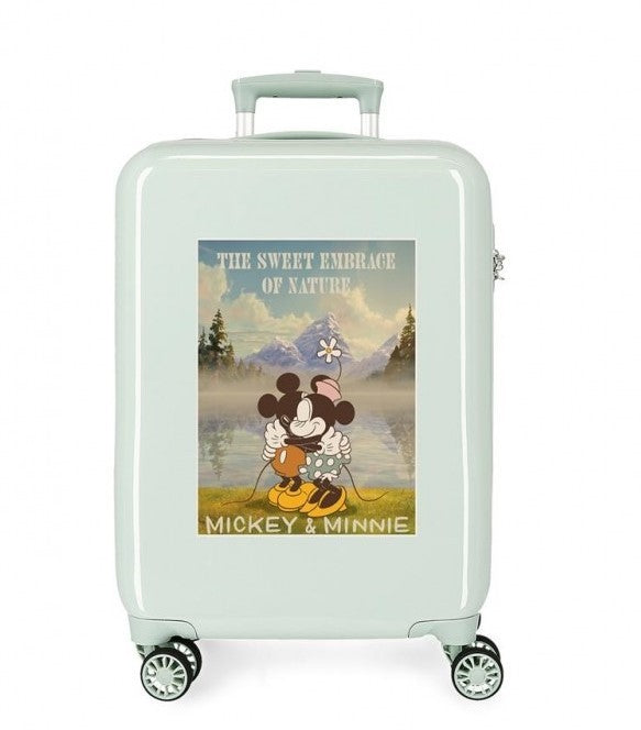 Cabin suitcase rigid Minnie Nature 55 cm Mint green