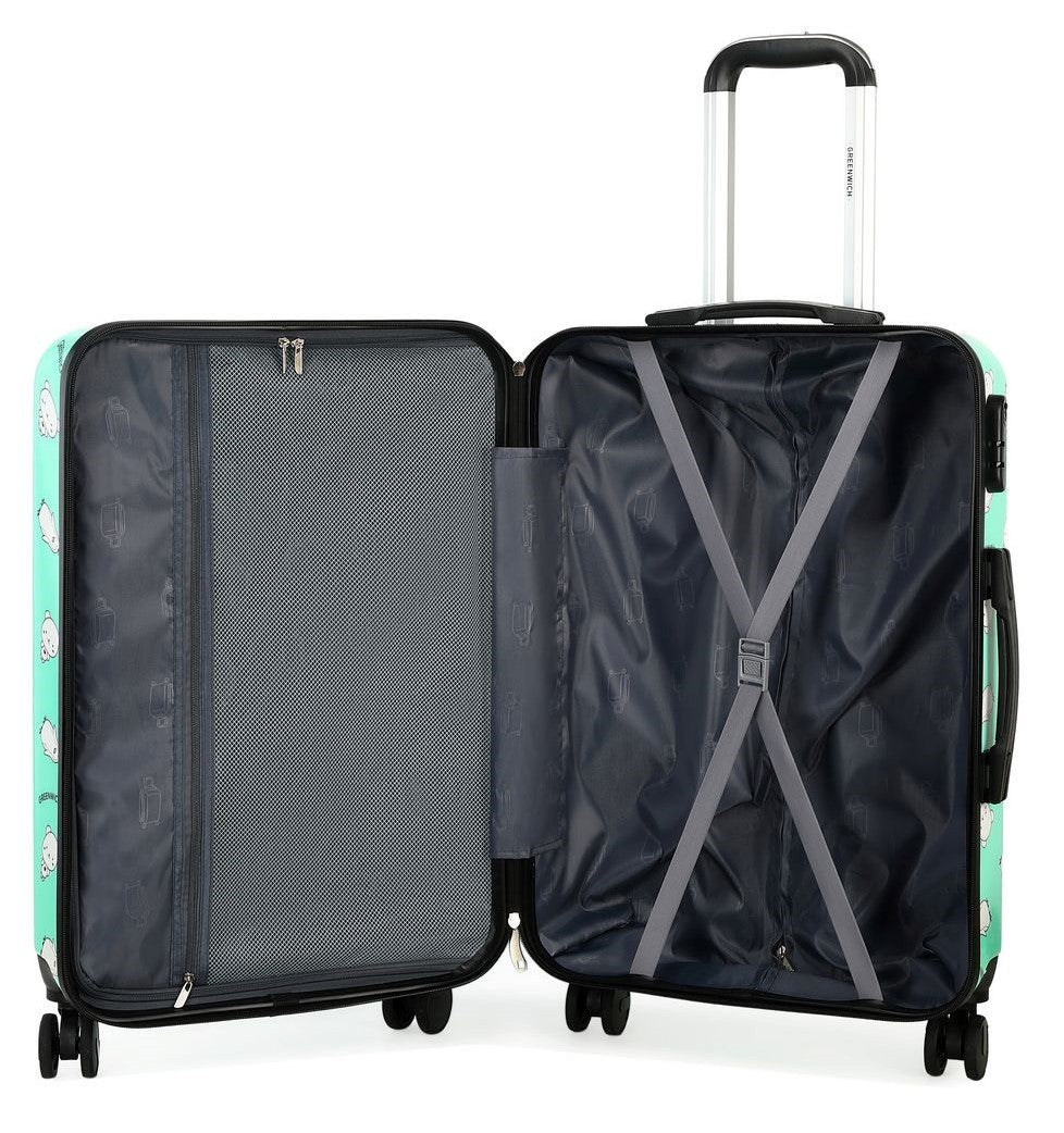 GREENWICH Valise de voyage moyen ANIMALS 65CM