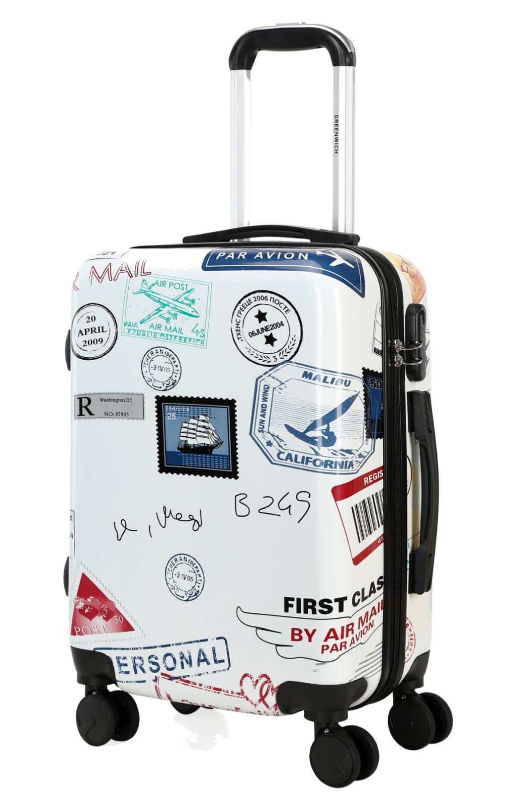 GREENWICH Mala de viagem pequena STAMP 55CM