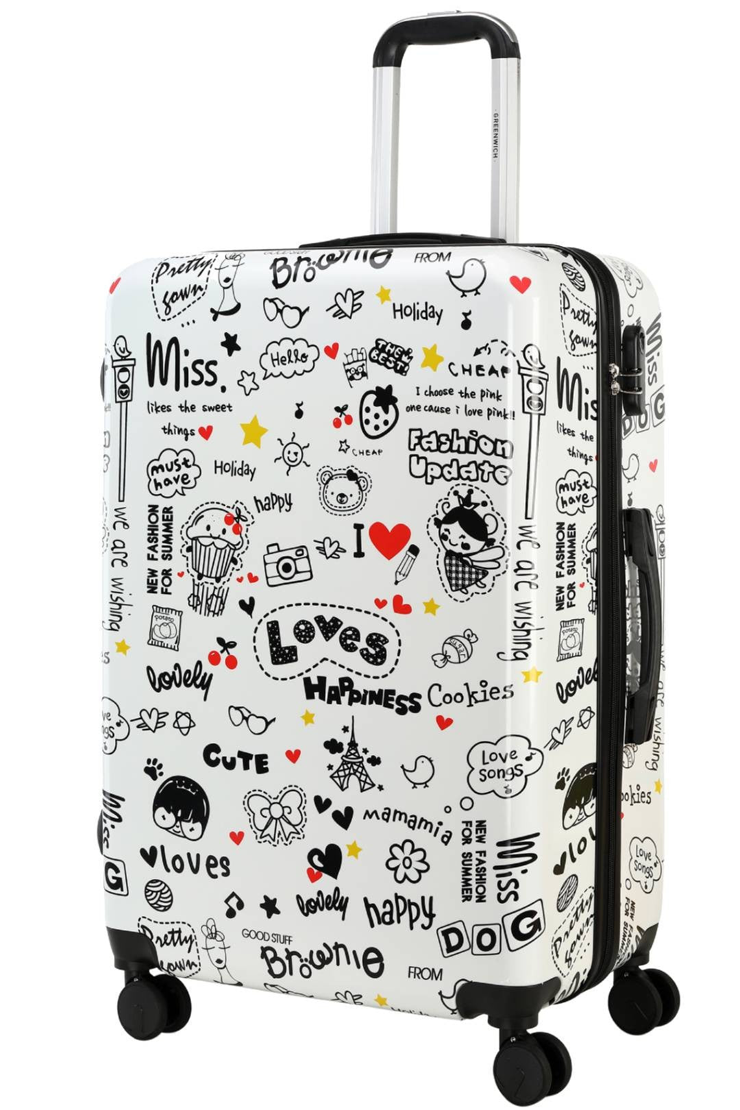 Koffer mit Neceser LOVES Greenwich