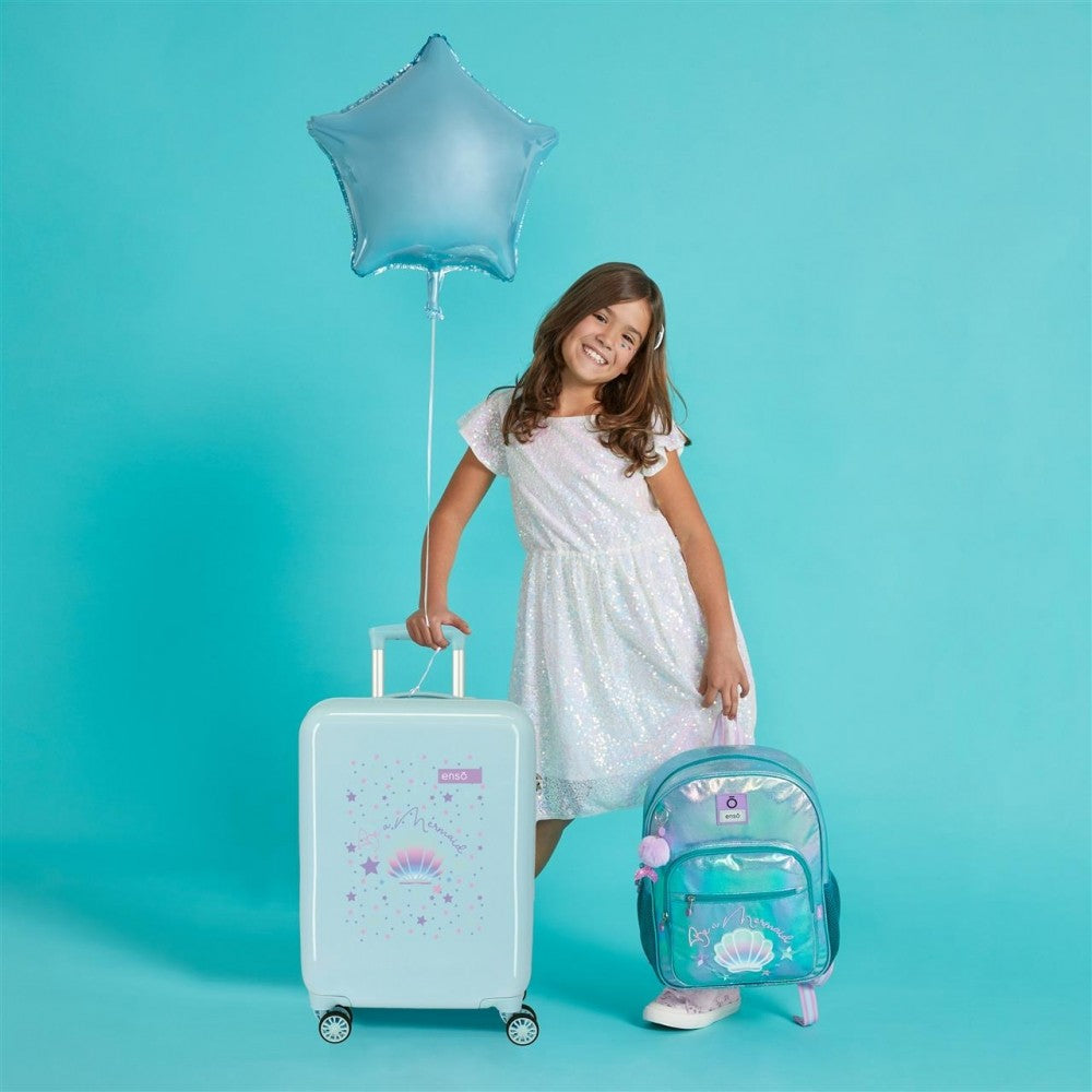 Mala de cabine Enso Be a Mermaid rígido 55cm