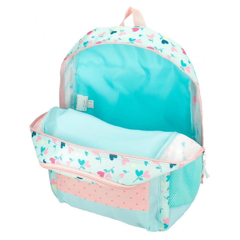 School backpack Roll Road Queen of hearts Two compartments adaptable to car
