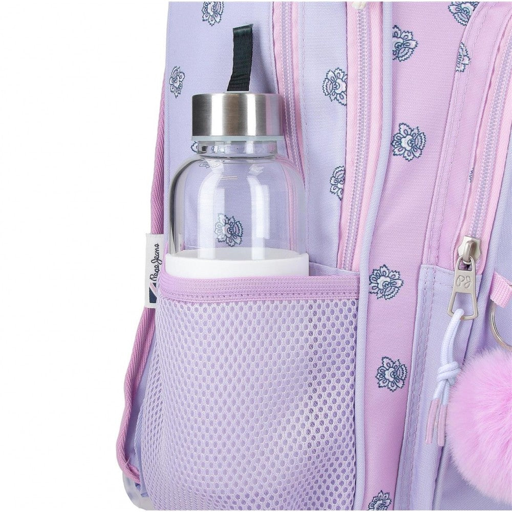 Schul -Rucksack Pepe Jeans Becca Zwei Fächer 40 cm anpassbar an das Auto