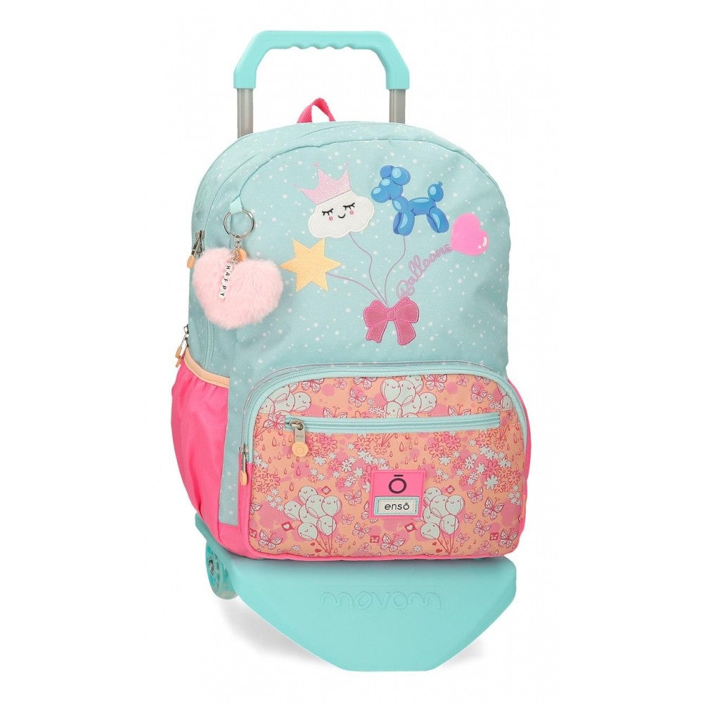 Mochila do suporte do computador Enso Ballons Dois compartimentos com carro