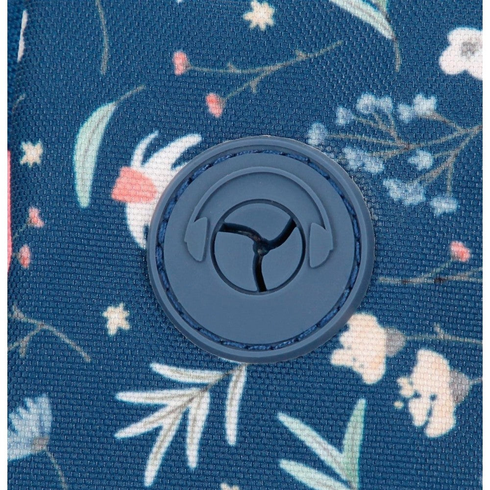 Mochila Enso Pequenos sonhos compartimento azul duplo adaptável