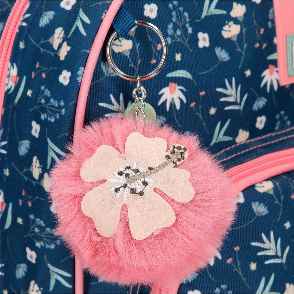 Mochila Enso Pequenos sonhos compartimento azul duplo adaptável