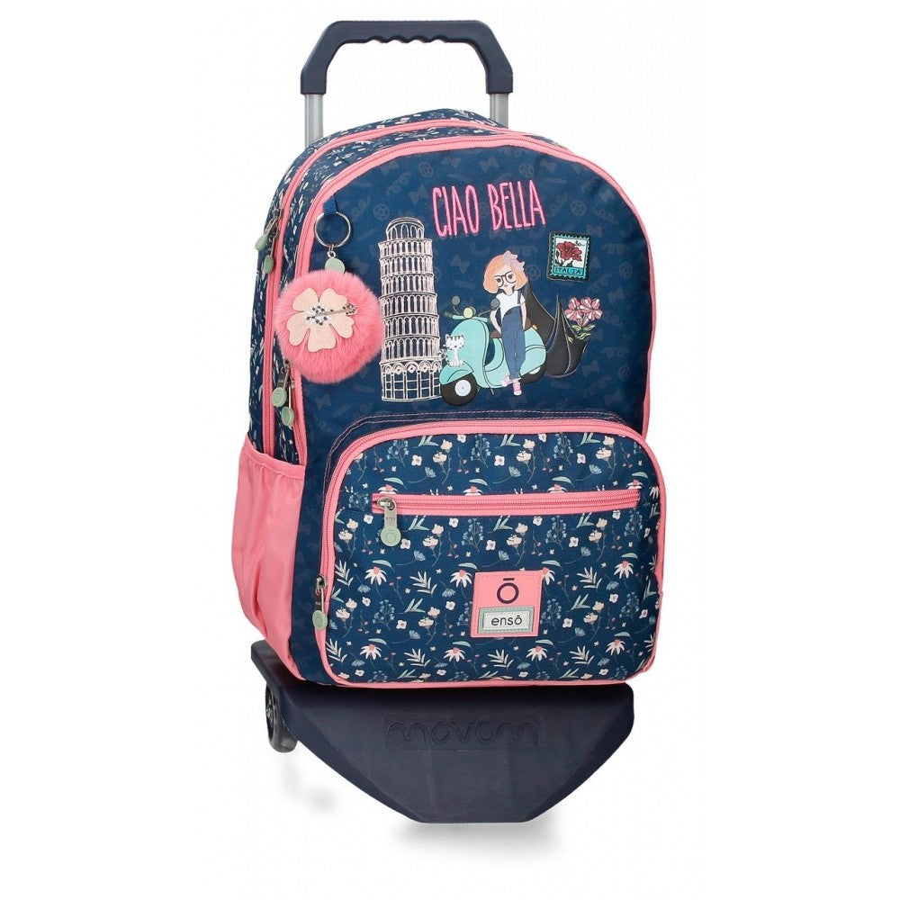 Plecak Enso Ciao piękny podwójny przedział z samochodem