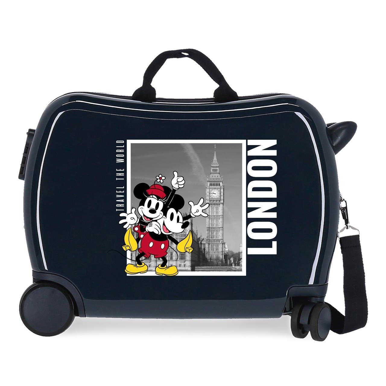 Mickey og Minnie London Child Maleta 2 Multidirektionelle hjul