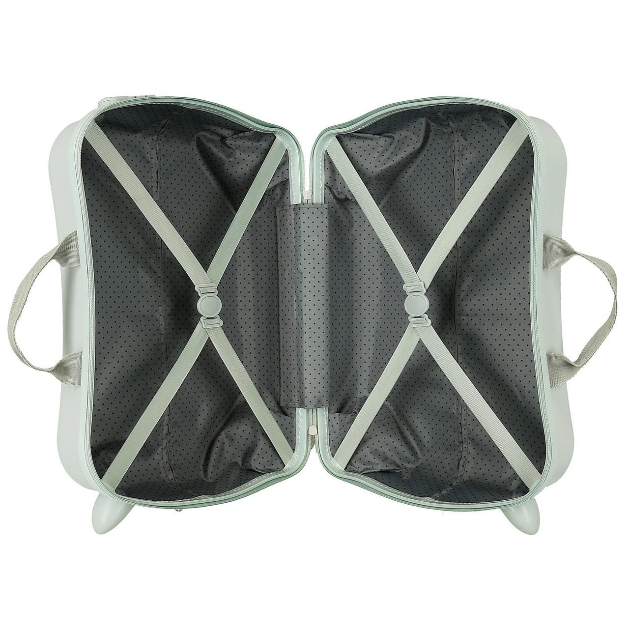 Children's suitcase MINNIE NATURE 2 multidirectional wheels mint green