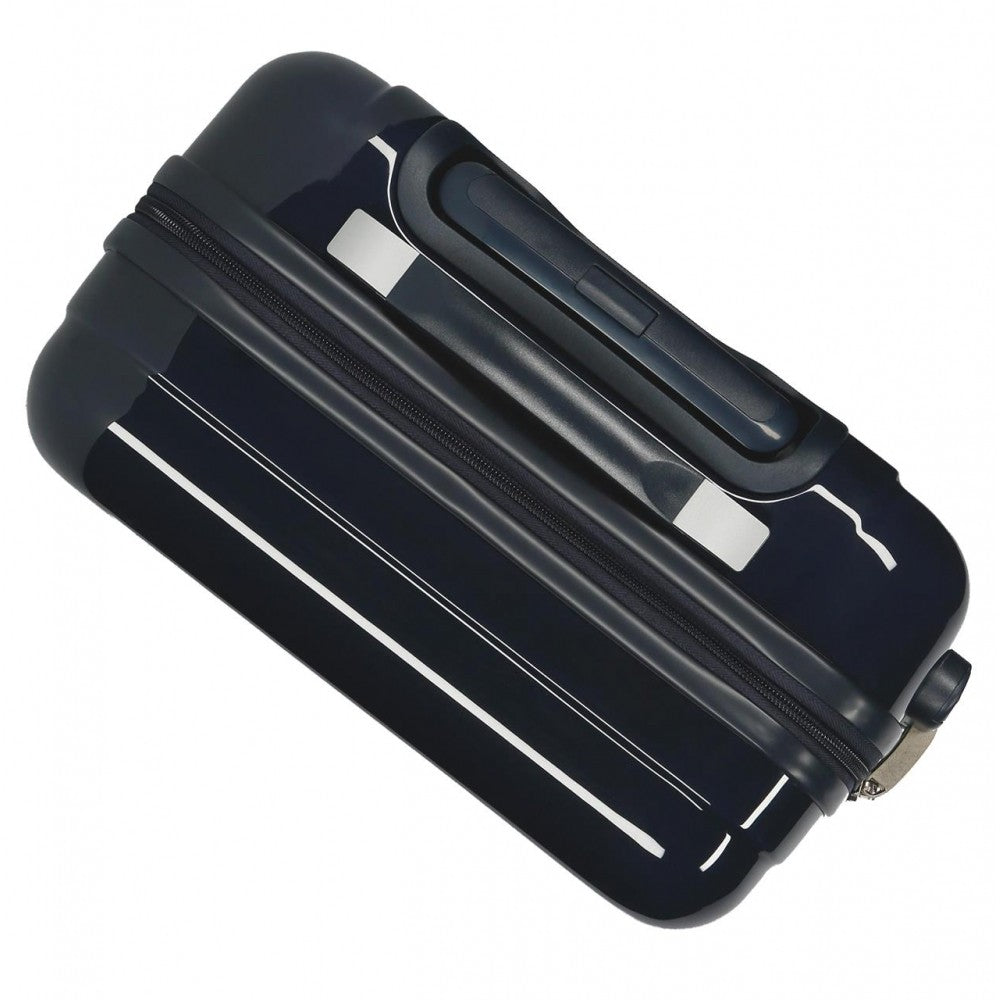 Cabin suitcase rigid Stitch Face down 55 cm marine