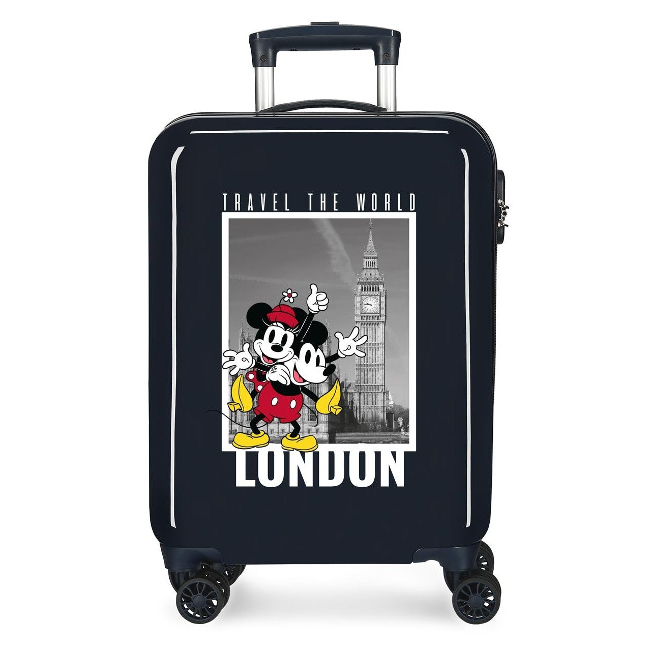Cabin suitcase Rigid MICKEY Y MINNIE LONDRES 55 CM