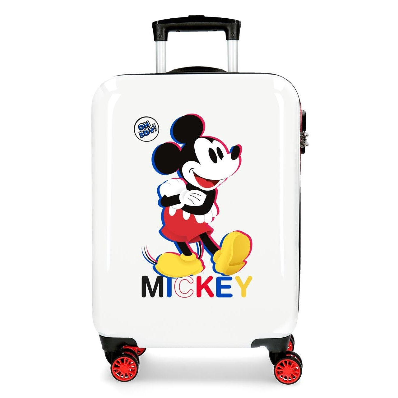 Mala de cabine rígido MICKEY 3D 55cm Branco