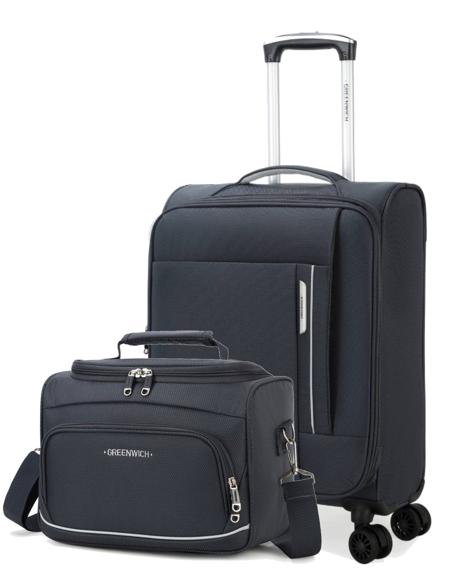 GREENWICH SET VAN Cabinekoffer ECO-RECYCLED TUNEZ EN NECESER