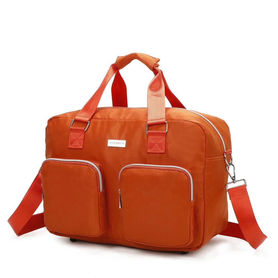 SET DE GREENWICH Valise cabine EXTENSIBLE BUDAPEST ET BOLSA VOYAGE BUFON Orange
