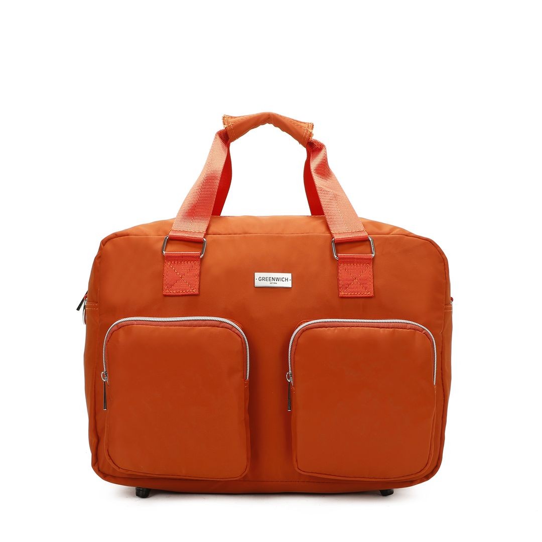 SET DE GREENWICH Valise cabine EXTENSIBLE BUDAPEST ET BOLSA VOYAGE BUFON Orange