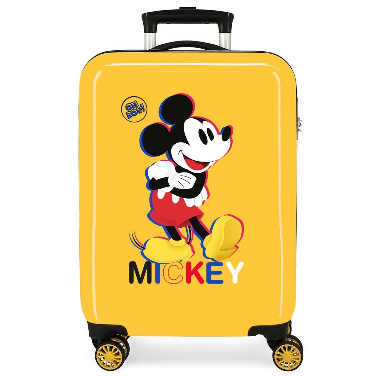 Mala de cabine rígido MICKEY 3D 55cm Branco