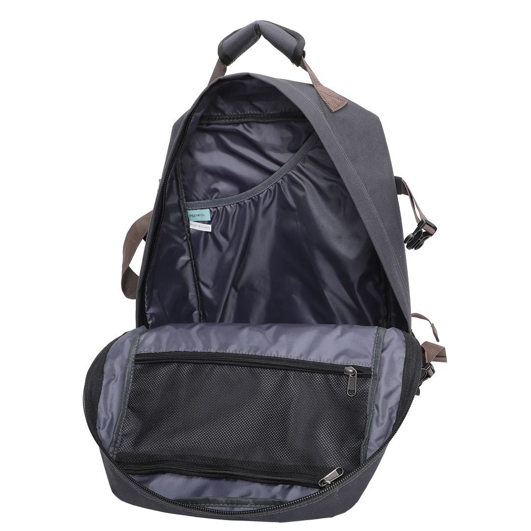 Mochila de Viaje 28L FABER de GREENWICH Negro