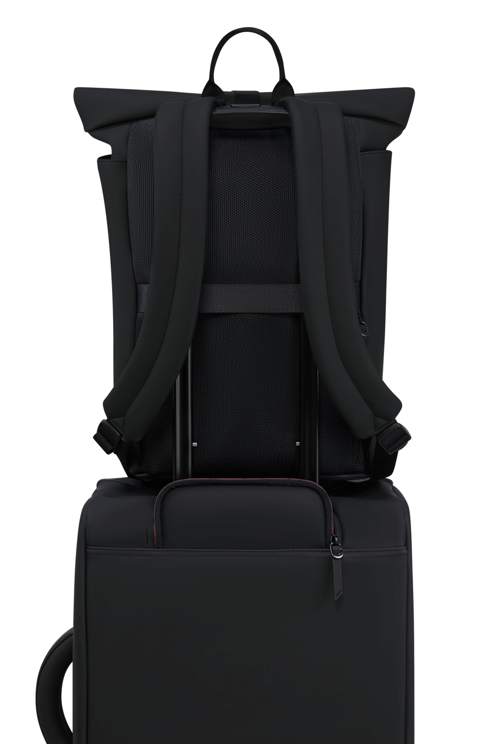 LIPAULT backpack rolltop 15,6" LOST IN BERLIN - Black