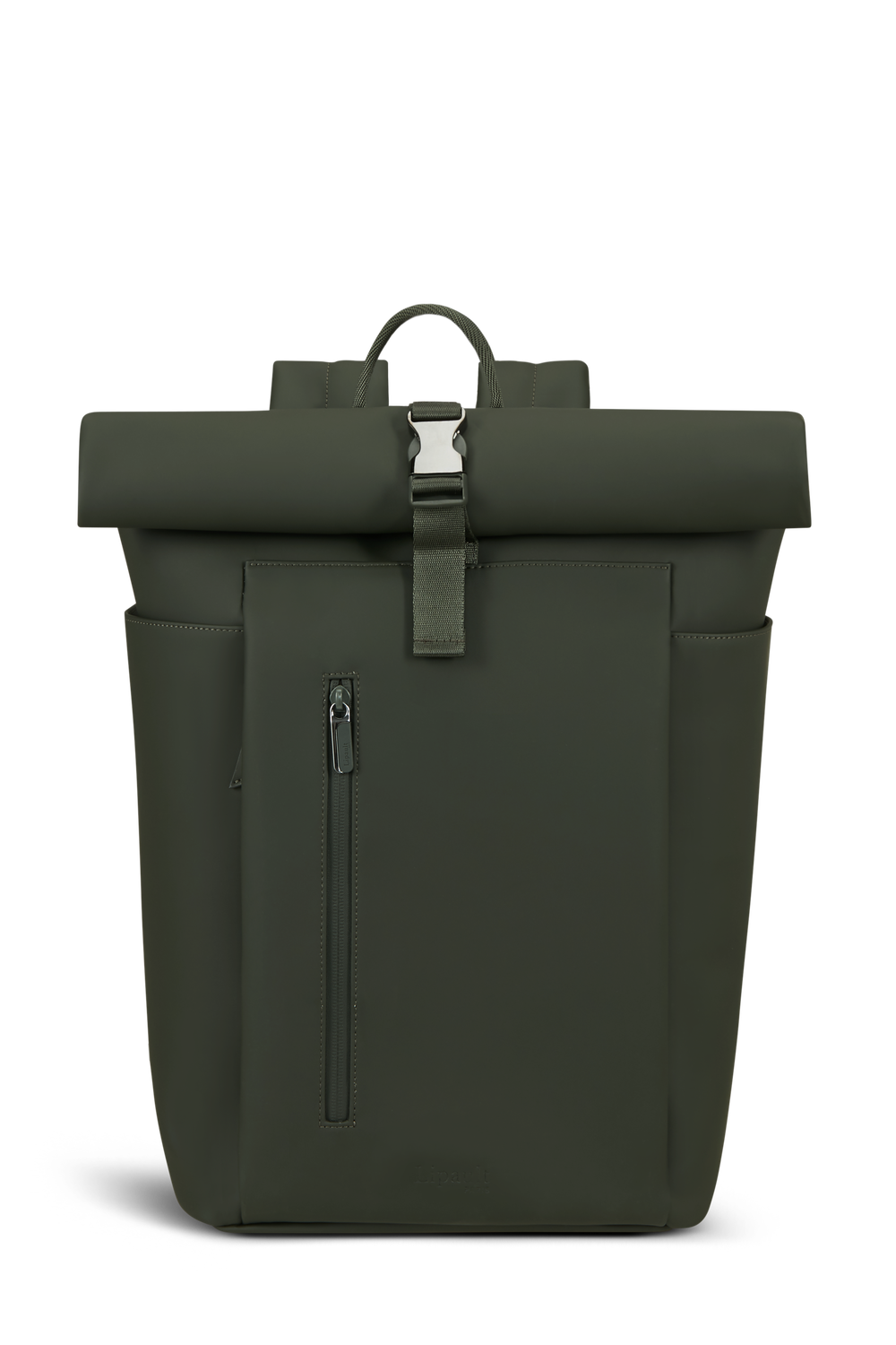 LIPAULT backpack rolltop 15,6" LOST IN BERLIN - Dark moss