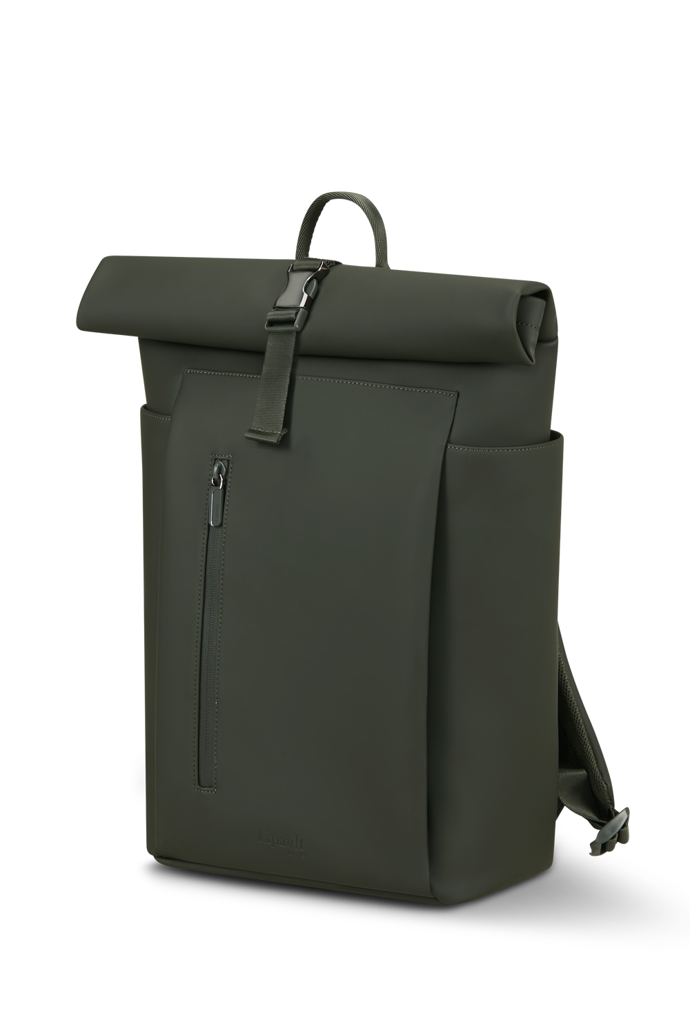 LIPAULT backpack rolltop 15,6" LOST IN BERLIN - Dark moss
