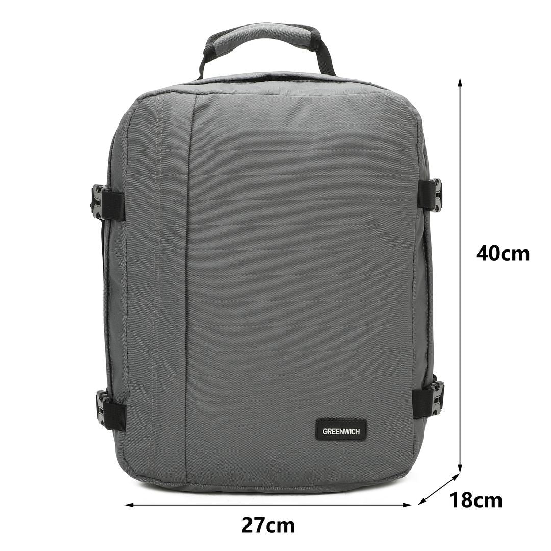 Mochila de Viaje 28L FABER de GREENWICH Negro