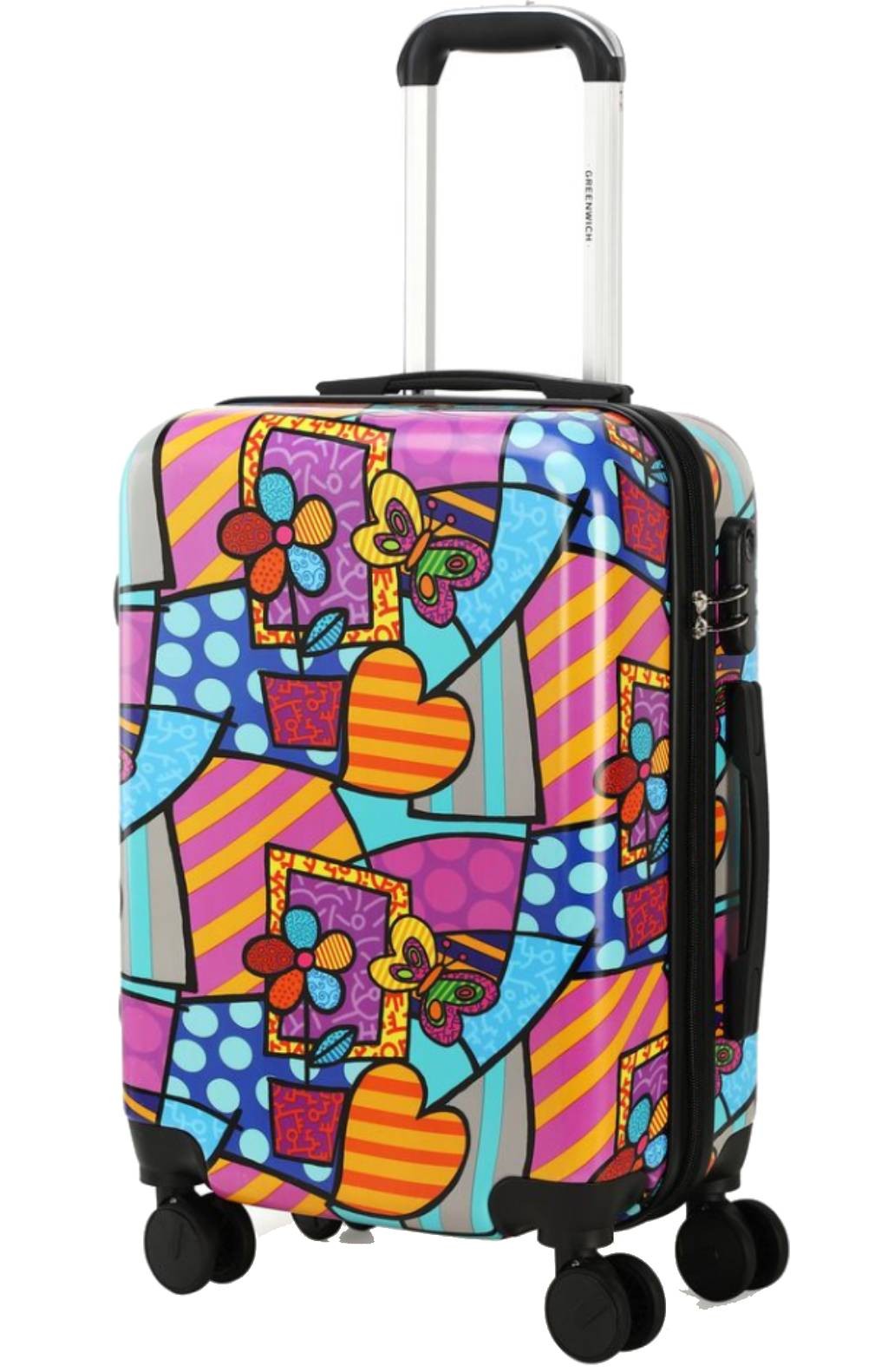 GREENWICH Cabin suitcase SMALL HEARTS