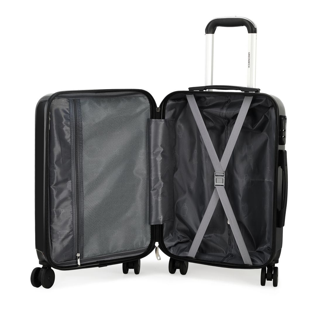 GREENWICH Walizka kabinowa BLACK EXTREME