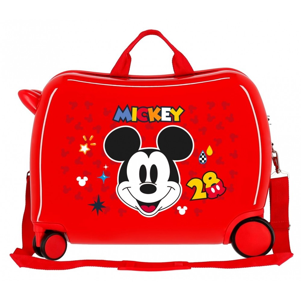 Kinderkoffer 2 Multidirektionalräder Mickey Get Moving