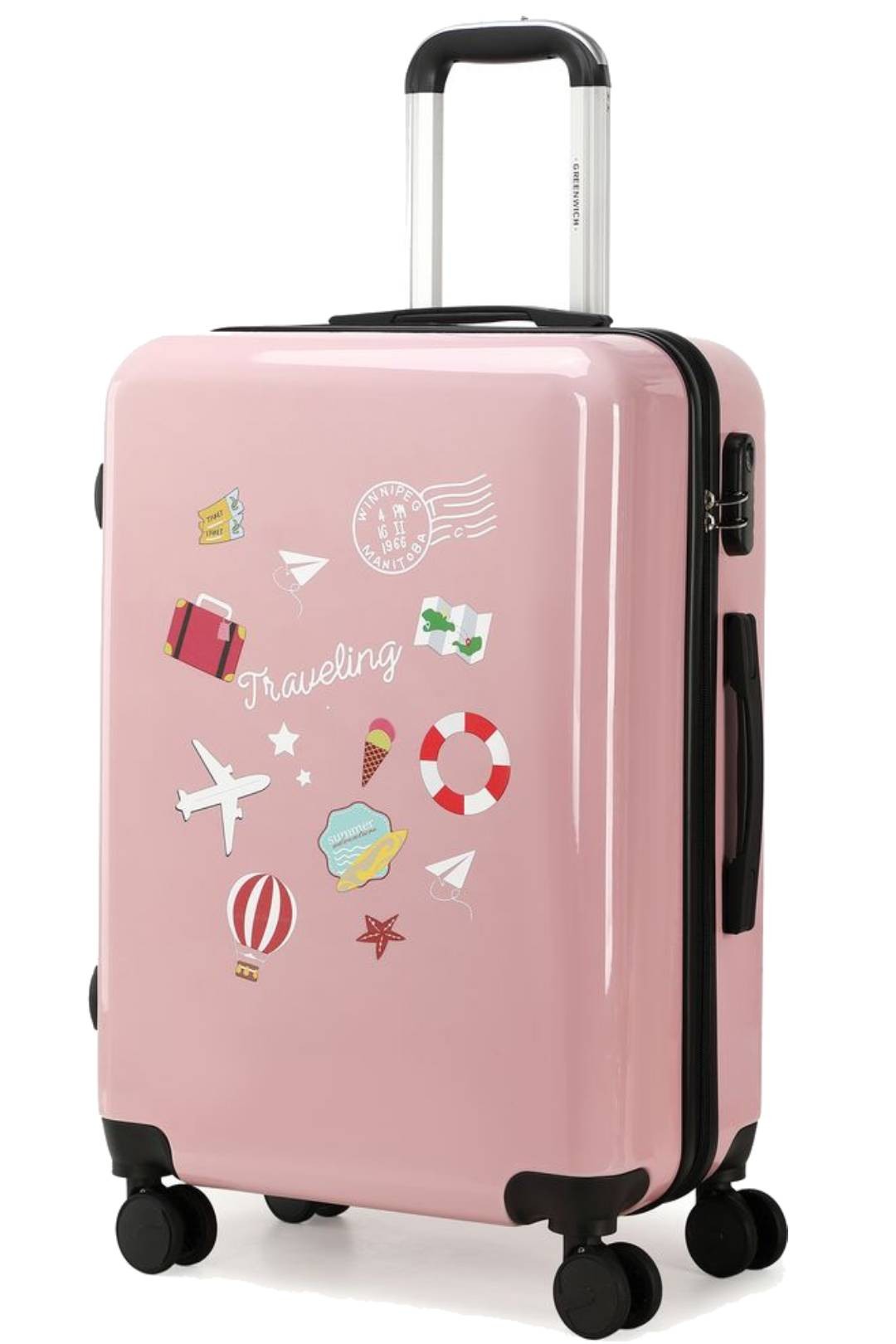 Gemiddelde koffer TRAVELING van Greenwich