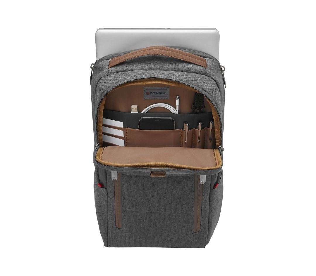 WENGER MOCHILA CITY UPGRADE 16" CON TIRA DE BANDOLERA Y BOLSO DE DÍA