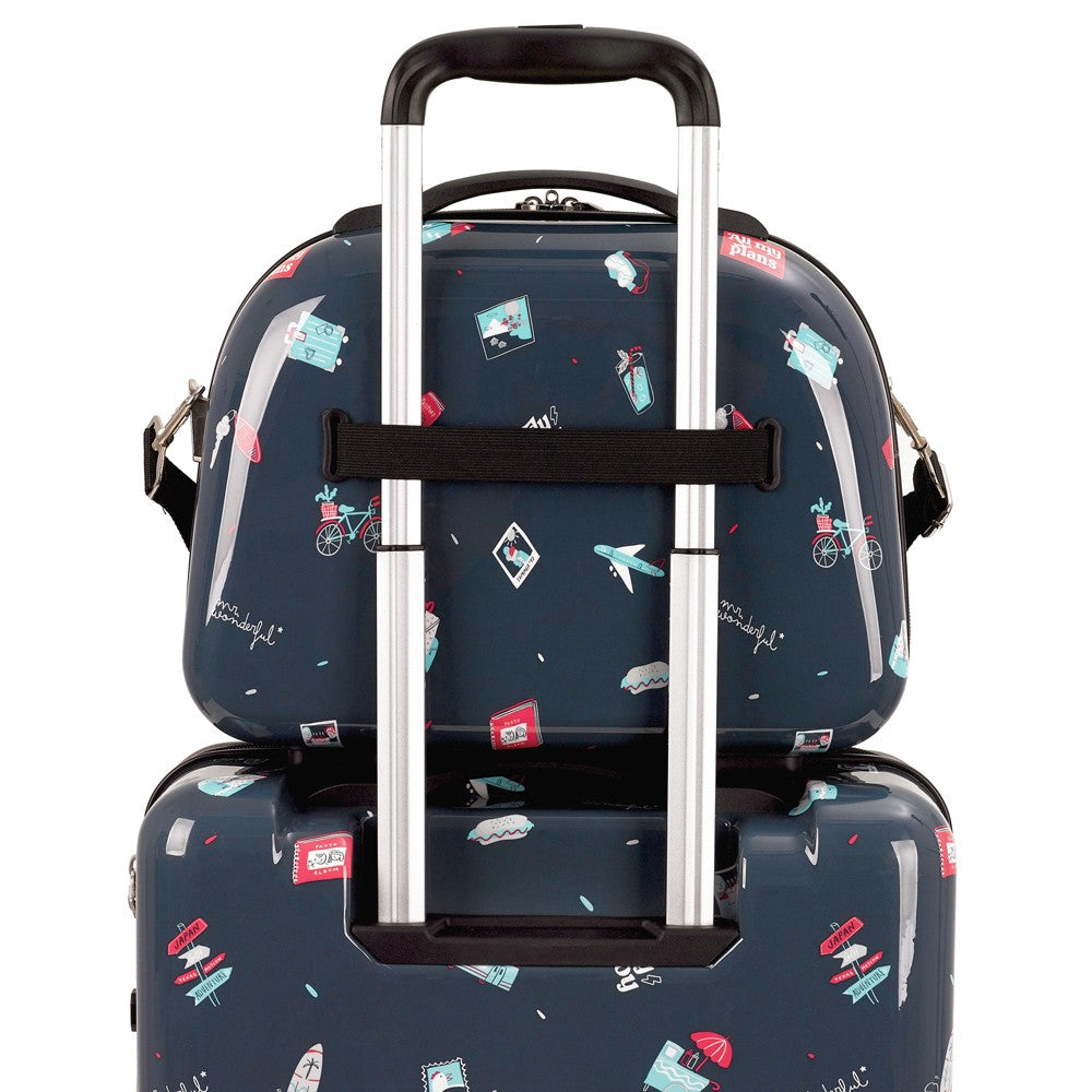 PLANS MR. WONDERFUL Jogo de Mala de cabine e Neceser