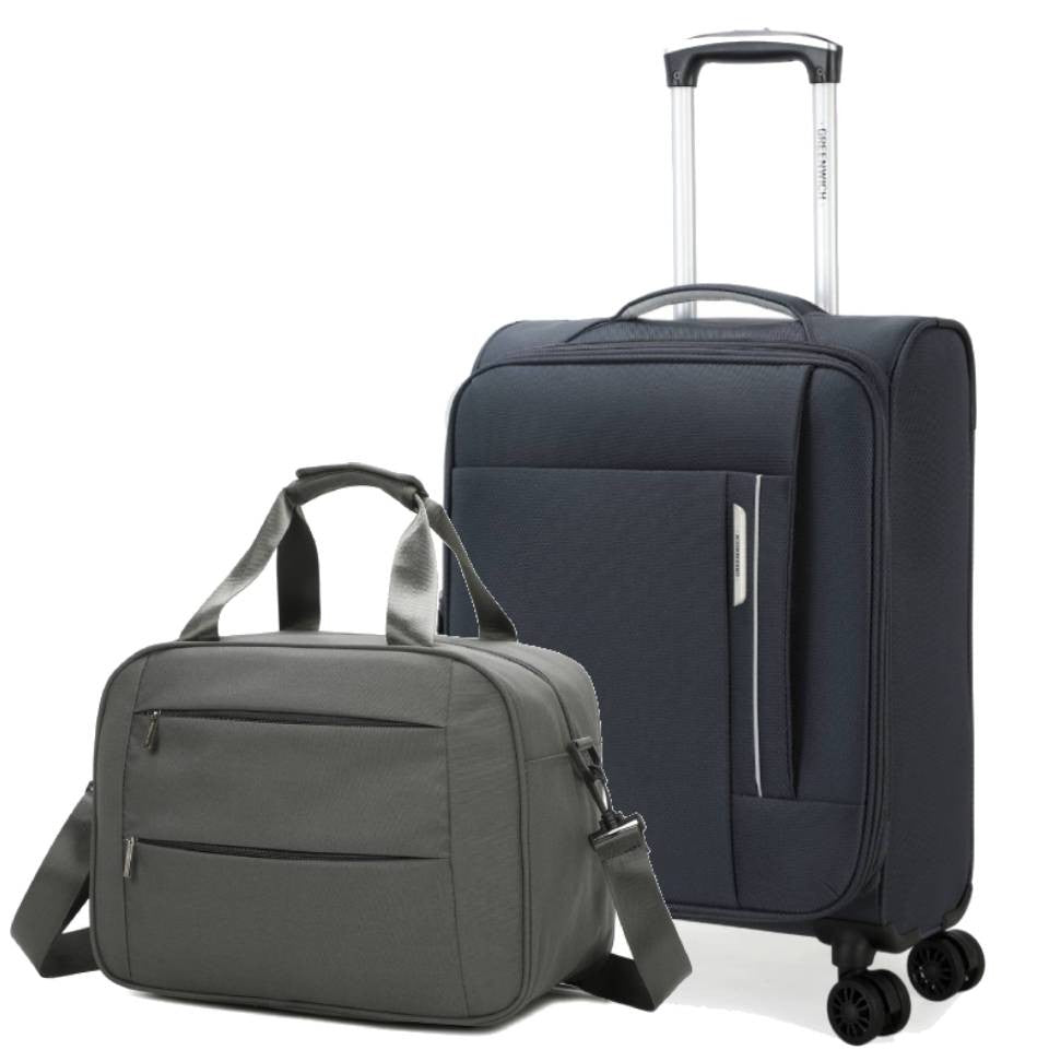 SET GREENWICH Valise cabine ECO-RECYCLED TUNEZ 55CM + BOLSA VOYAGE BOSTON