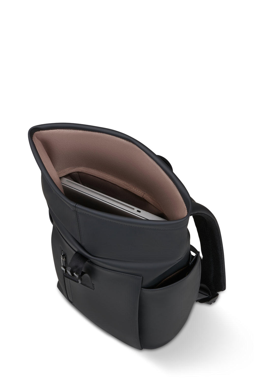 LIPAULT mini rolltop rygsæk LOST IN BERLIN - Sort