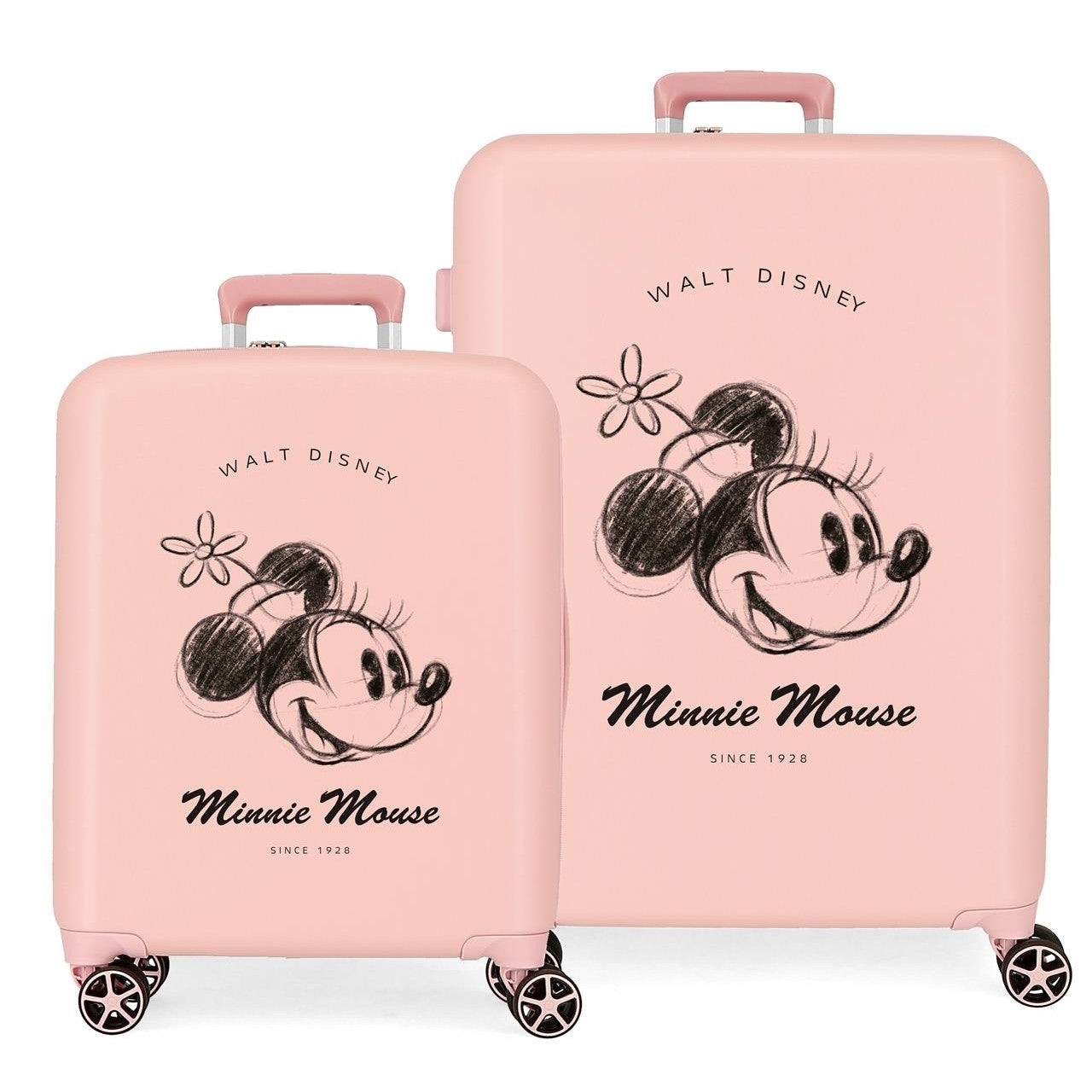 Set of suitcases Disney MINNIE YOU ARE MAGIC 55 - 70 CM NUDE