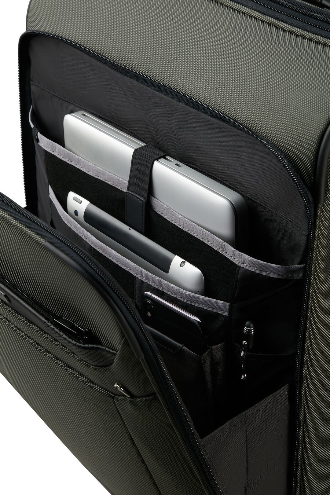 SAMSONITE TROLLEY CABINE PRO-DLX 6 EXTENSIBLE 55CM Com Portatrajes