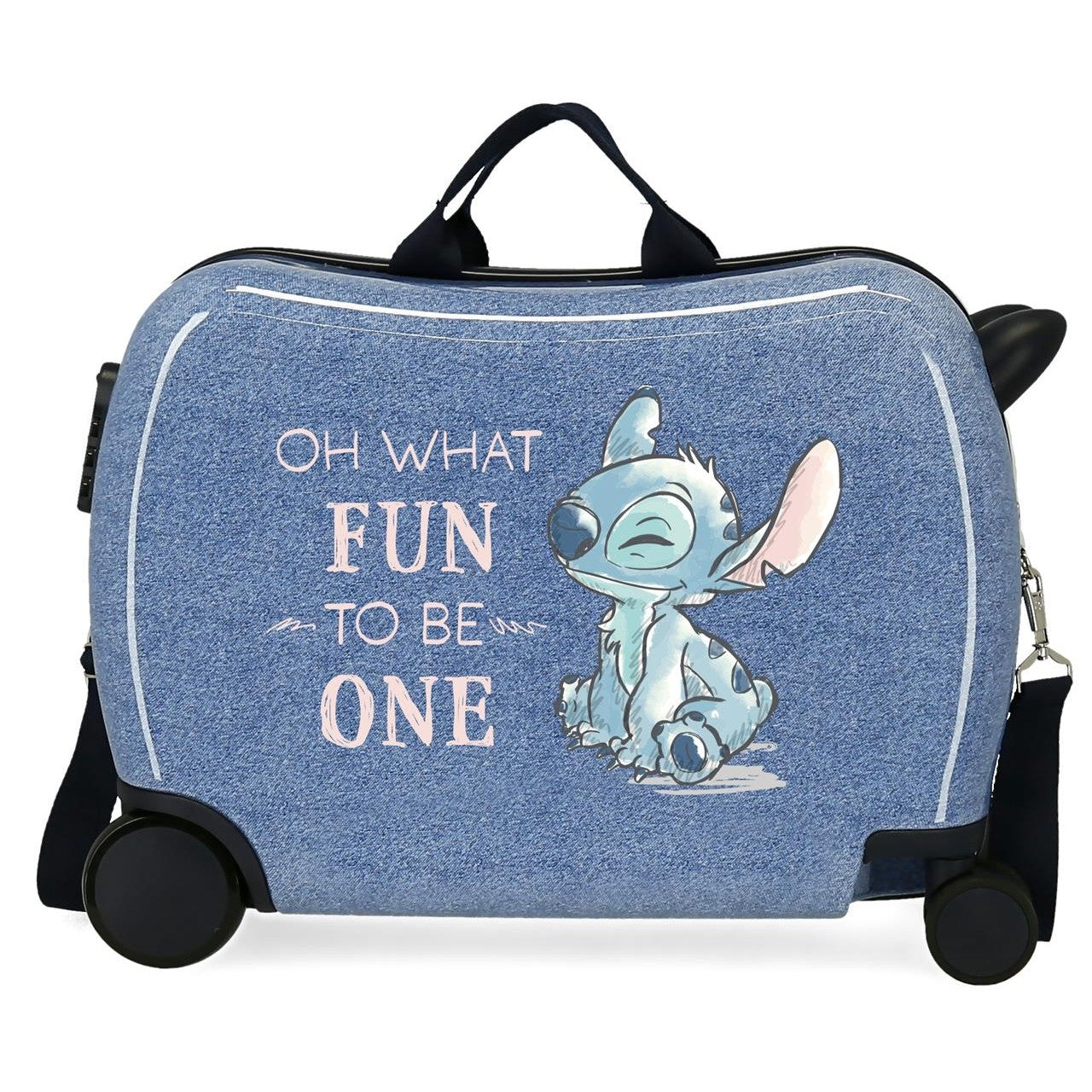 Children's suitcase Stitch Fun to be one 2 multidirectional wheels