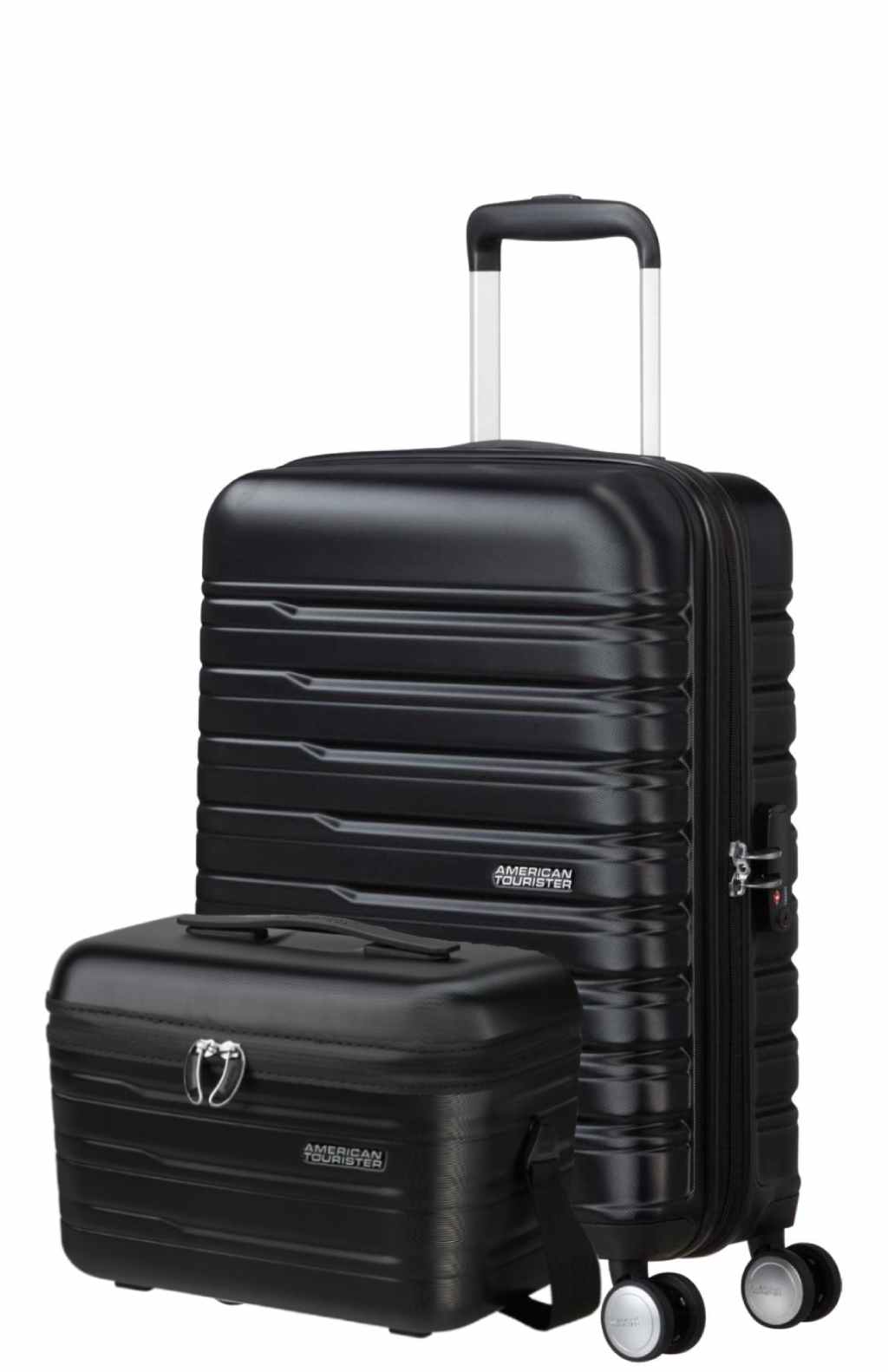Pack Valise cabine + Neceser FLASHLINE de American Tourister - Noir
